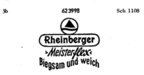 Rheinberger >Meisterflex< Biegsam und weich Logo (DPMA, 17.06.1950)