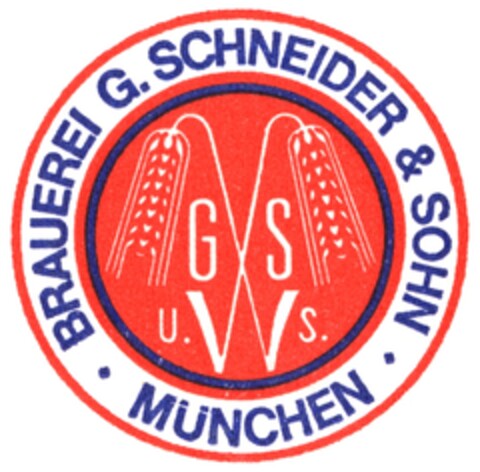 G S U. S. BRAUEREI G.SCHNEIDER & SOHN Logo (DPMA, 25.01.1978)
