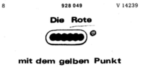 Die Rote mit dem gelben Punkt Logo (DPMA, 03/09/1974)