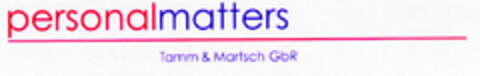 personalmatters Tamm & Martsch GbR Logo (DPMA, 05/14/2001)