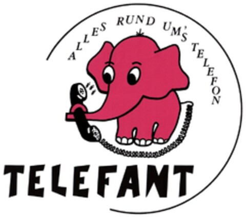 TELEFANT ALLES RUND UM'S TELEFON Logo (DPMA, 08.10.2009)