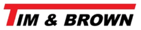 TIM & BROWN Logo (DPMA, 16.10.2014)