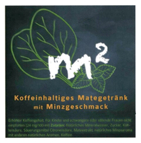 Koffeinhaltiges Mategetränk mit Minzgeschmack Logo (DPMA, 03.06.2015)