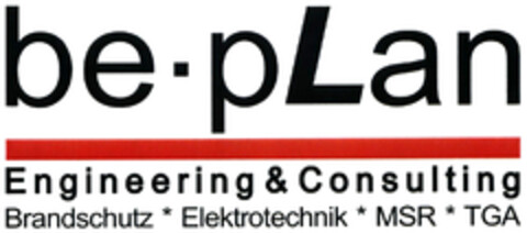 be-pLan, Engineering & Consulting, Brandschutz, Elektrotechnik, MSR, TGA Logo (DPMA, 12.12.2018)