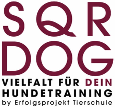 SQR DOG VIELFALT FÜR DEIN HUNDETRAINING by Erfolgsprojekt Tierschule Logo (DPMA, 21.12.2021)