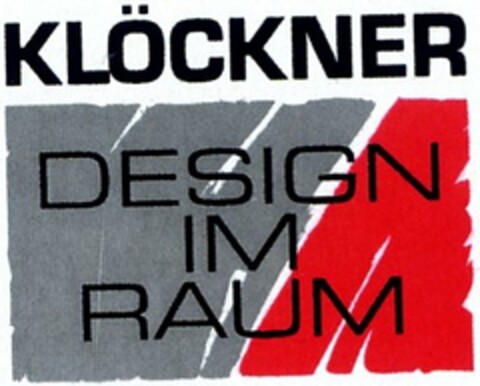 KLÖCKNER DESIGN IM RAUM Logo (DPMA, 28.02.2004)