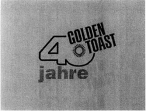 40 jahre GOLDEN TOAST Logo (DPMA, 16.12.2005)