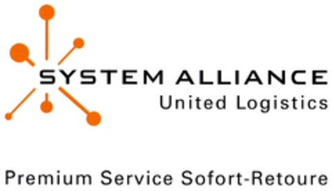 SYSTEM ALLIANCE United Logistics Premium Service Sofort-Retoure Logo (DPMA, 12/21/2006)