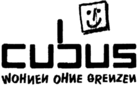 cubus WOHNEN OHNE GRENZEN Logo (DPMA, 20.11.1995)