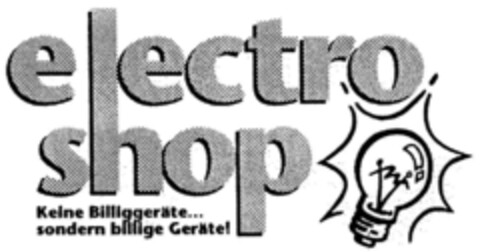 electro shop Logo (DPMA, 12.06.1997)