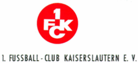 1FCK 1. FUSSBALL-CLUB KAISERSLAUTERN E.V. Logo (DPMA, 15.05.1999)