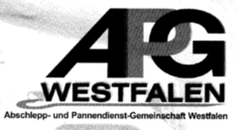 APG WESTFALEN Abschlepp- und Pannendienst-Gemeinschaft Westfalen Logo (DPMA, 05.07.1999)