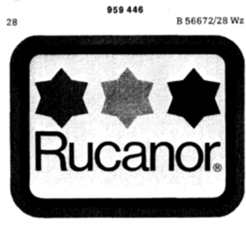 Rucanor Logo (DPMA, 14.08.1976)