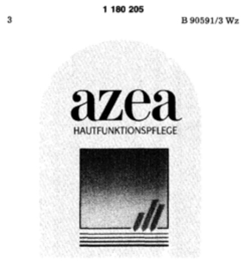 azea HAUTFUNKTIONSPFLEGE Logo (DPMA, 14.08.1990)