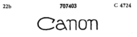 Canon Logo (DPMA, 05/29/1954)