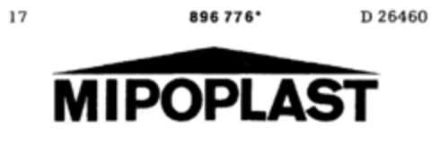 MIPOPLAST Logo (DPMA, 18.03.1972)