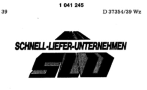 SLU SCHNELL-LIEFER-UNTERNEHMEN Logo (DPMA, 03/18/1982)