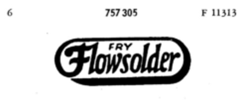 FRY Flowsolder Logo (DPMA, 12.01.1961)