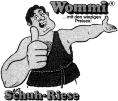 Wommi der Schuh-Riese Logo (DPMA, 03/04/1988)