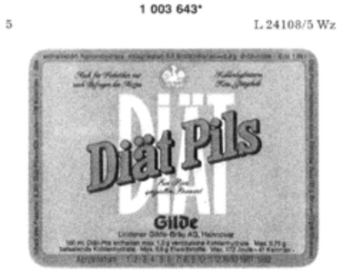 Diät Pils Gilde Logo (DPMA, 25.03.1980)