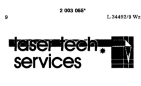 laser tech services Logo (DPMA, 13.04.1991)