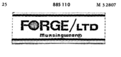 FORGE/LTD Munsingwear Logo (DPMA, 13.05.1970)