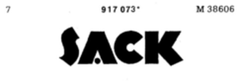 SACK Logo (DPMA, 12/19/1973)