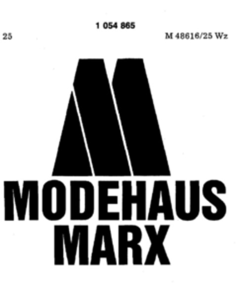 M MODEHAUS MARX Logo (DPMA, 11.08.1980)