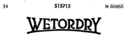 WETORDRY Logo (DPMA, 25.05.1939)