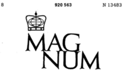 MAGNUM Logo (DPMA, 03/27/1973)