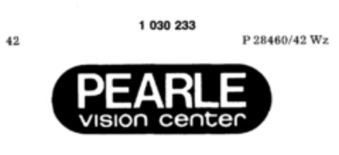 PEARLE vision center Logo (DPMA, 13.07.1981)