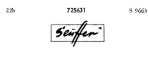 Seuffer Logo (DPMA, 26.09.1958)