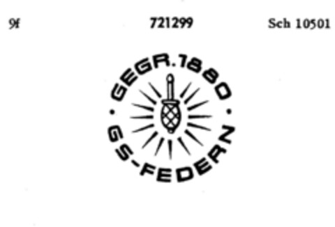 GS-FEDERN GEGR.1880 Logo (DPMA, 05.03.1958)