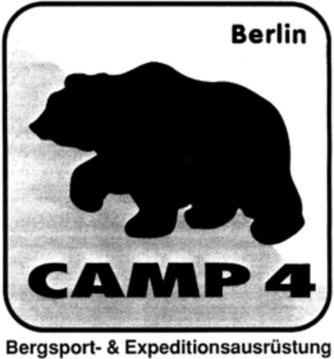 Berlin CAMP 4 Bergsport- & Expeditionsausrüstung Logo (DPMA, 22.03.1993)