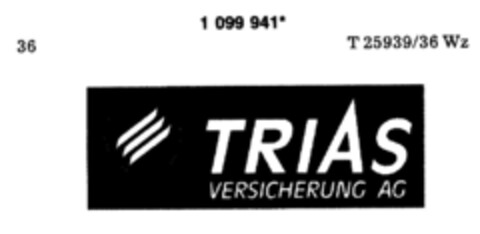 TRIAS VERSICHERUNG AG Logo (DPMA, 10/18/1986)