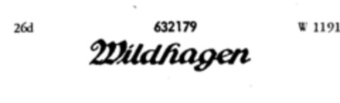 Wildhagen Logo (DPMA, 10/26/1950)