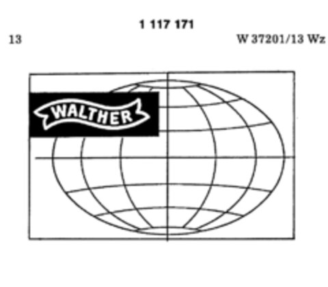 WALTHER Logo (DPMA, 24.06.1987)