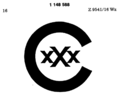 C xXx Logo (DPMA, 05.03.1987)