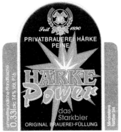 HÄRKE Power Logo (DPMA, 18.02.2000)