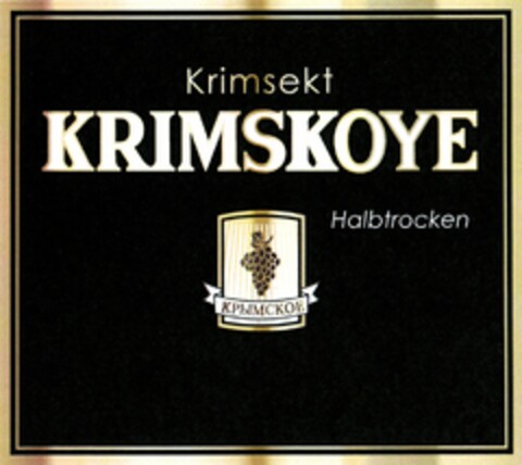 Krimsekt KRIMSKOYE Halbtrocken Logo (DPMA, 17.02.2012)