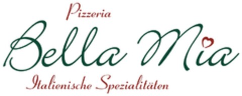 Pizzeria Bella Mia Italienische Spezialitäten Logo (DPMA, 04/03/2012)