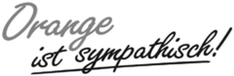 Orange ist sympathisch! Logo (DPMA, 10.07.2013)