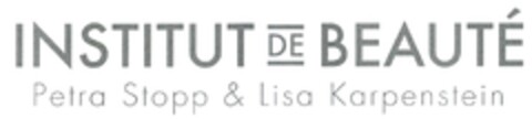 INSTITUT DE BEAUTÉ Petra Stopp & Lisa Karpenstein Logo (DPMA, 21.04.2015)