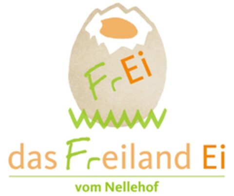 FrEi das Freiland Ei vom Nellehof Logo (DPMA, 03.05.2017)