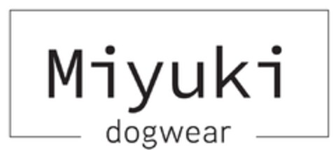 Miyuki dogwear Logo (DPMA, 06/10/2022)