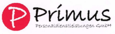 P Primus Personaldienstleistungen GmbH Logo (DPMA, 20.02.2003)
