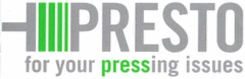 PRESTO for your pressing issues Logo (DPMA, 29.11.2004)