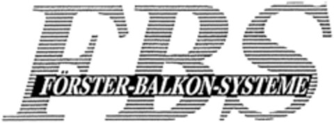 FBS FÖRSTER-BALKON-SYSTEME Logo (DPMA, 23.06.1995)