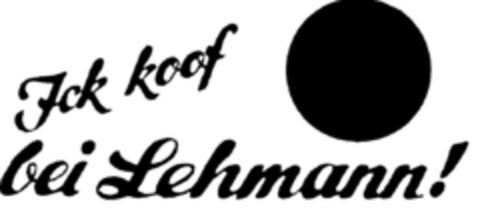 Ick koof bei Lehmann! Logo (DPMA, 03/18/1998)