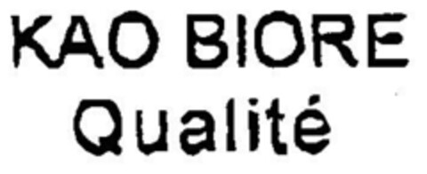 KAO BIORE Qualité Logo (DPMA, 04.05.1998)